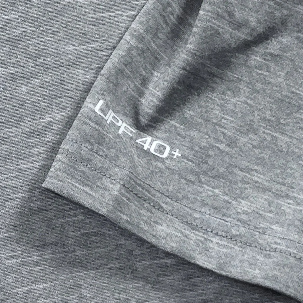 Nike Mens S Small Gray Dri FIT UPF 40 Swim Hoodie Long Sleeve Rashguard Shirt - Picture 6 of 9